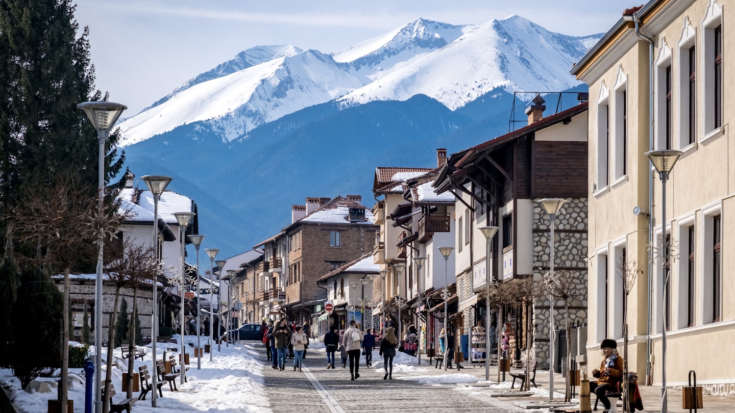 Bansko Bulgaria winter street view - Lonely Planet